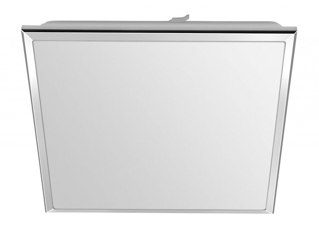 SAPHO SILVER stropní LED svítidlo 28x28cm, 10W, 230V, 3000K/4000K/6500K, IP44, chrom AU478