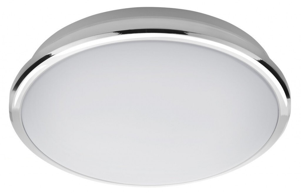 SAPHO SILVER stropní LED svítidlo,  Ø 29cm, 10W, 230V, 3000K/4000K/6500K, IP44, chrom AU480