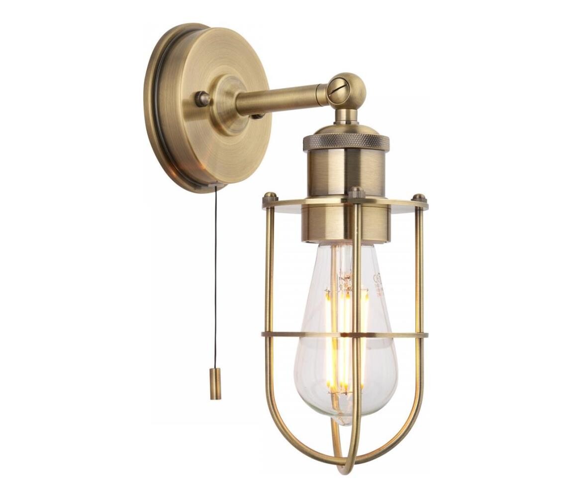 Endon Endon 99952 - Koupelnové nástěnné svítidlo CREW 1xE27/6W/230V IP44 mosaz