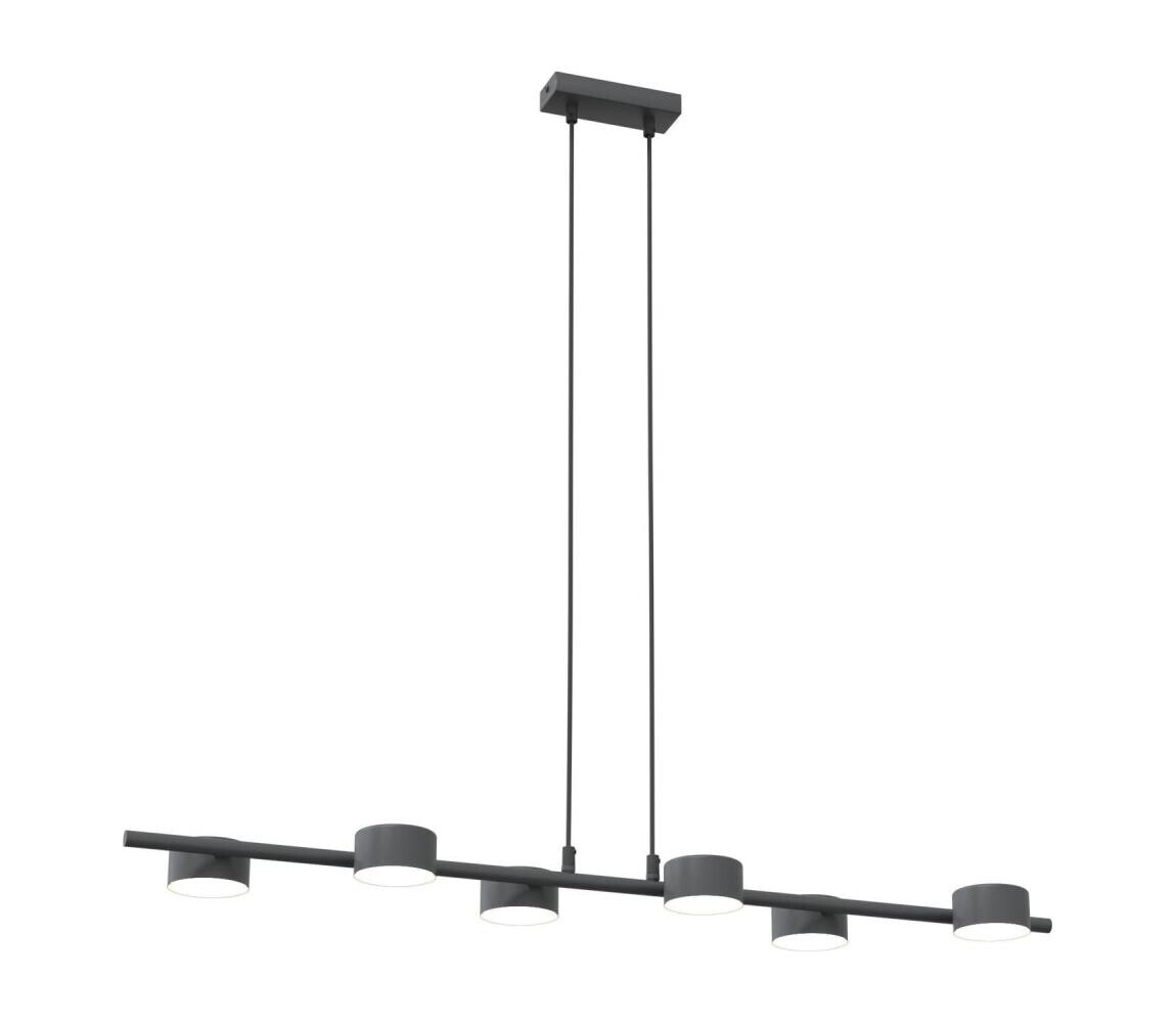 EMIBIG Lustr na lanku SORA 6xGX53/12W/230V černá