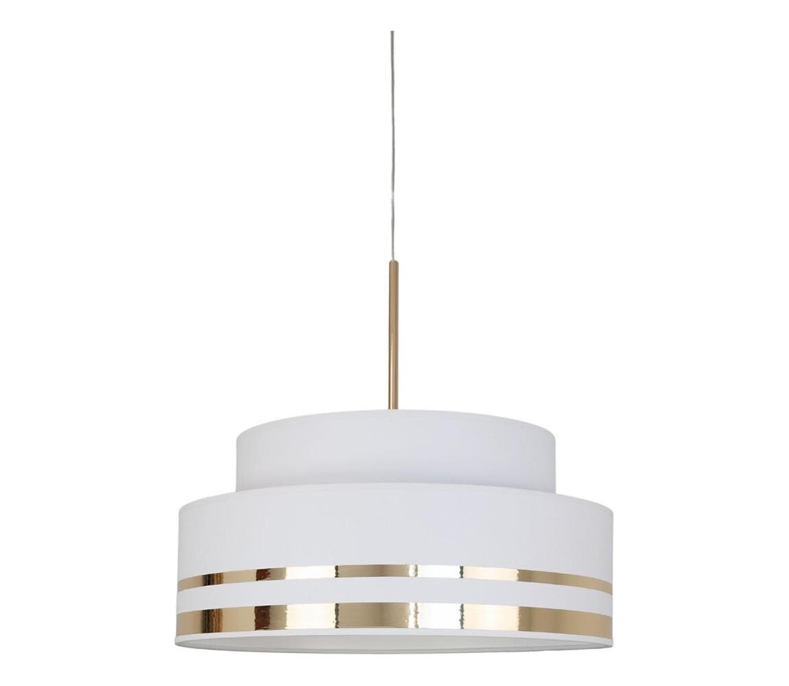 HEXE Lustr na lanku TAMI 1xE27/60W/230V krémová/zlatá