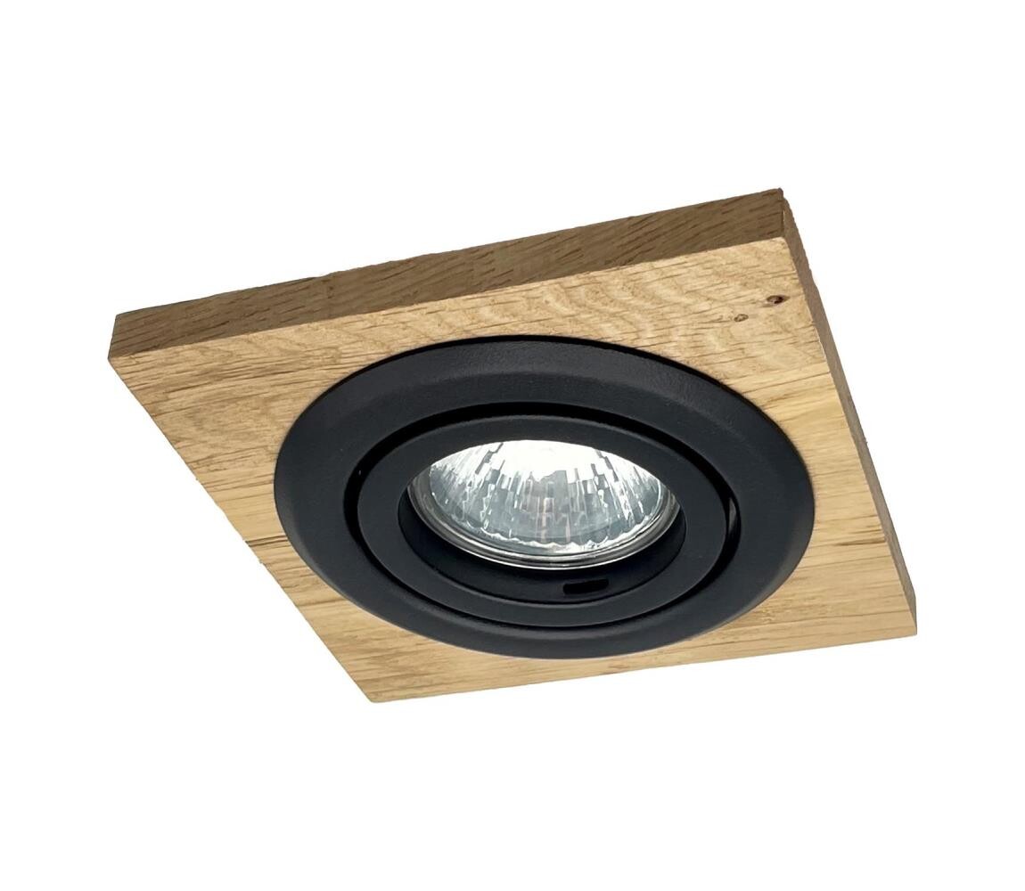 Podhledové svítidlo TOBBY 1xG9/20W/230V 11,5x11,5 cm dub/černá