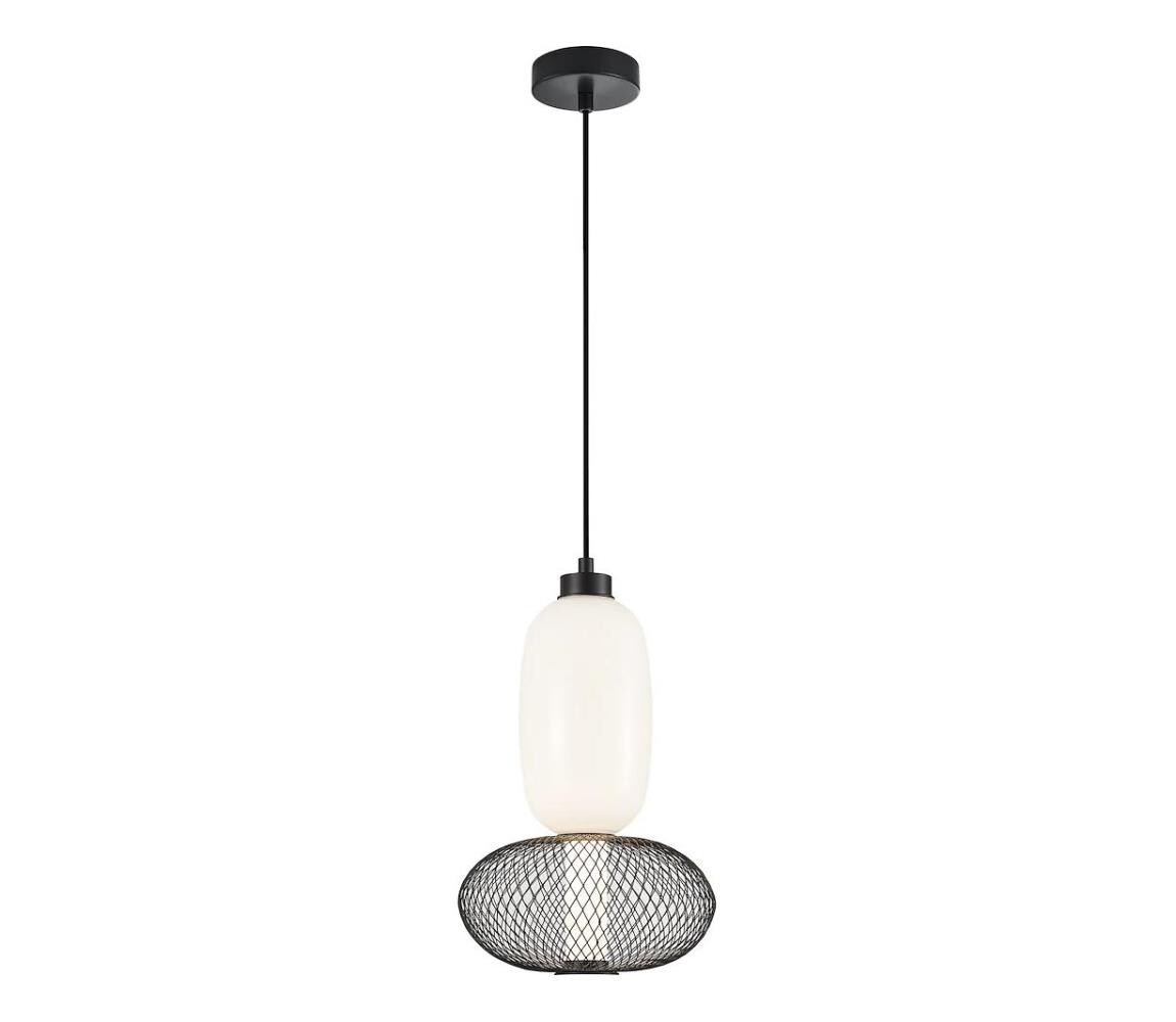 LED Lustr na lanku ARAME LED/15W/230V pr. 22 cm černá