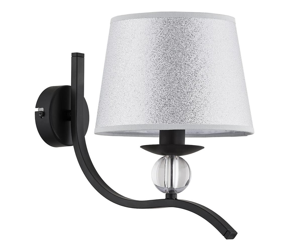 Nástěnné svítidlo BARNI 1xE14/10W/230V černá/stříbrná