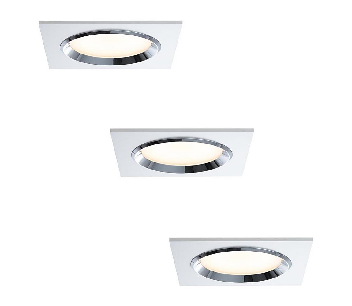 Paulmann Paulmann 92695 - SADA 3x LED Stmívatelné podhledové svítidlo DICE 3xLED/8W/230V