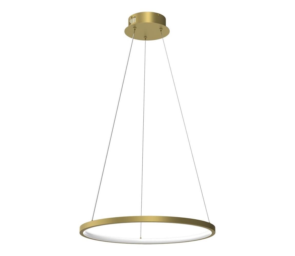 LED Lustr na lanku HOOP LED/27W/230V pr. 50 cm 4000K zlatá
