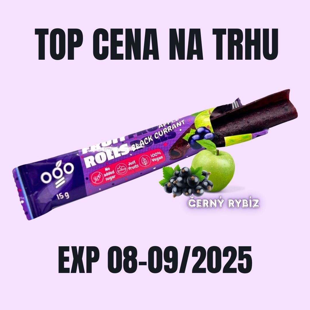 OGO Ovocná trubička jablko - černý rybíz 15 g EXP 08-09/2025