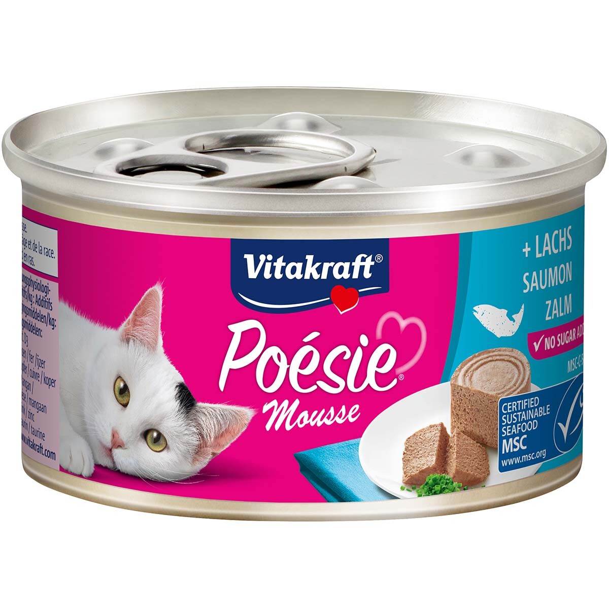 Vitakraft Poésie Mousse 12 x 85 g - losos