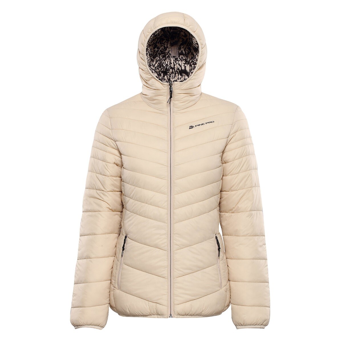 Dámská oboustranná bunda alpine pro eroma béžová/černá xs