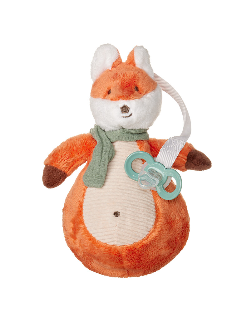 Plyšák Liška s ortodontickým dudlíkem Dentistar, +6 měsíců