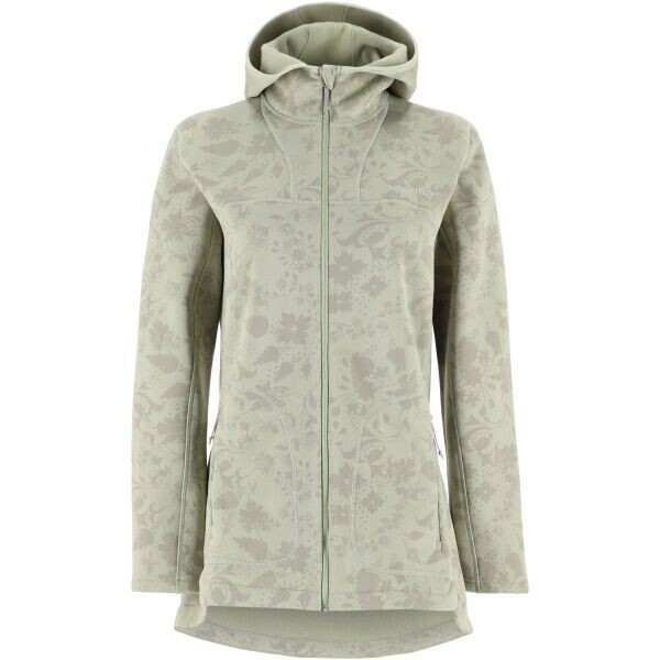 KARI TRAA SANNE OUTDOOR FLEECE Dámská prodloužená mikina, světle zelená, velikost