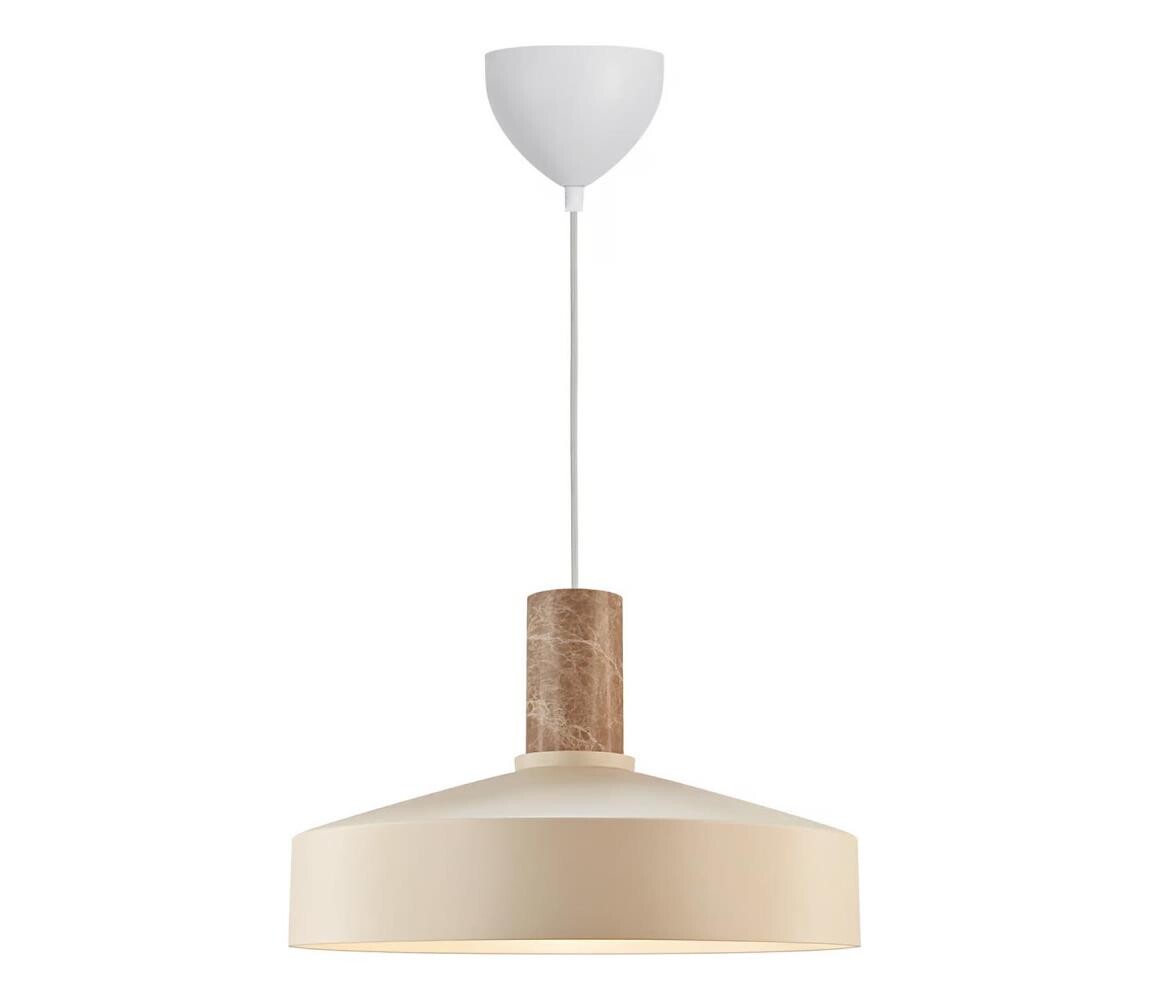 Nordlux Nordlux - Lustr na lanku ELVAS 1xE27/60W/230V pr. 37,5 cm béžová