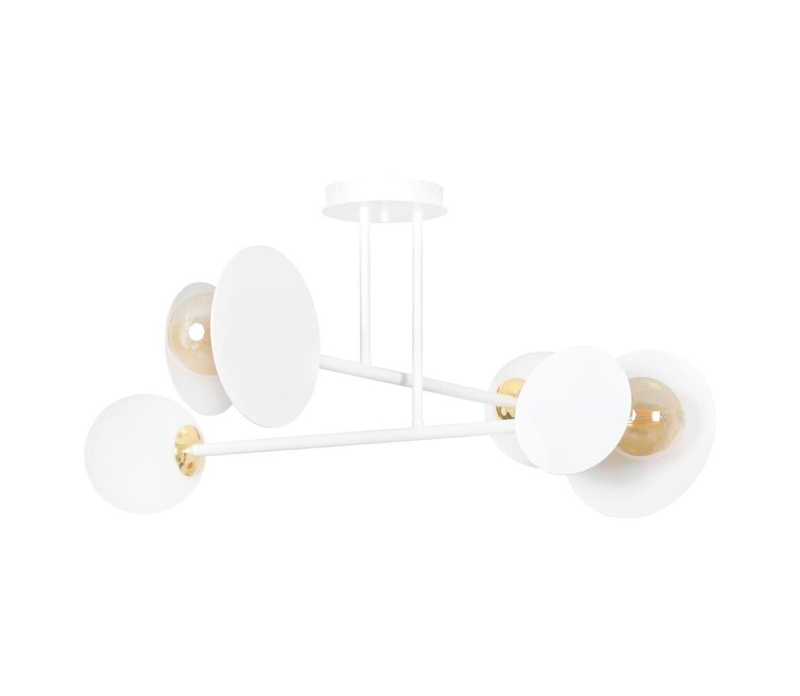 EMIBIG Lustr na tyči MINERVA 2xE27/15W + 2xE14/10W/230V bílá