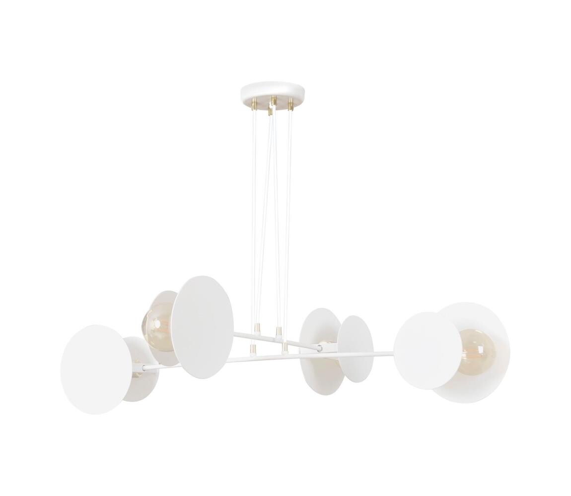 EMIBIG Lustr na lanku IDEA 4xE27/15W/230V bílá