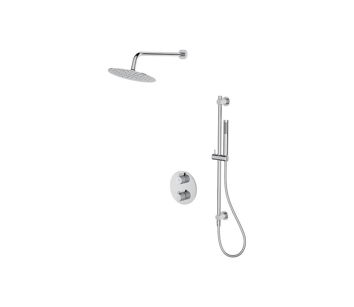 Cersanit Cersanit S952-032-Sprchová sada s termostat. podomítkovou baterií ZEN lesk chrom