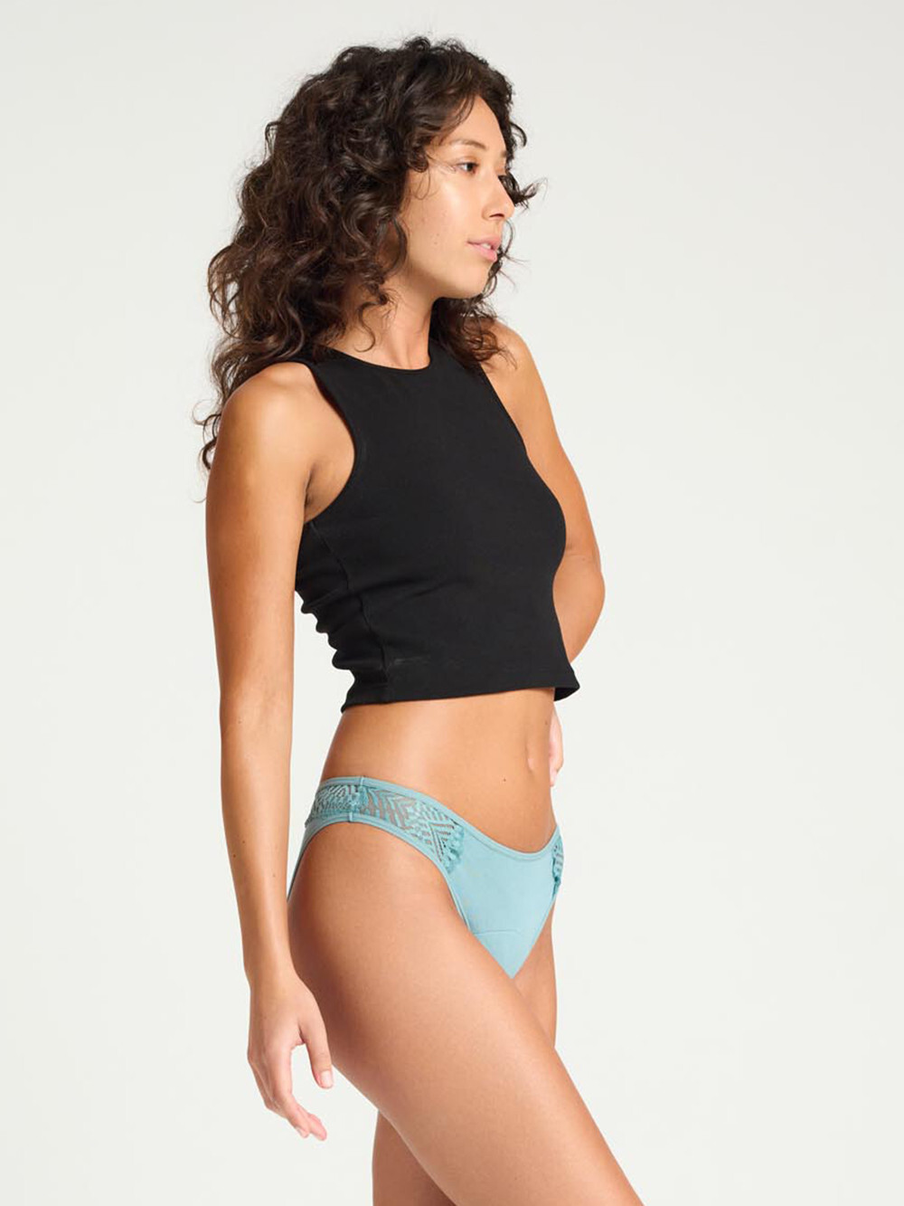 Menstruační kalhotky Modibodi Sensual Cheeky Brief Moderate-Heavy Arizona Blue (MODI4032AB) XS