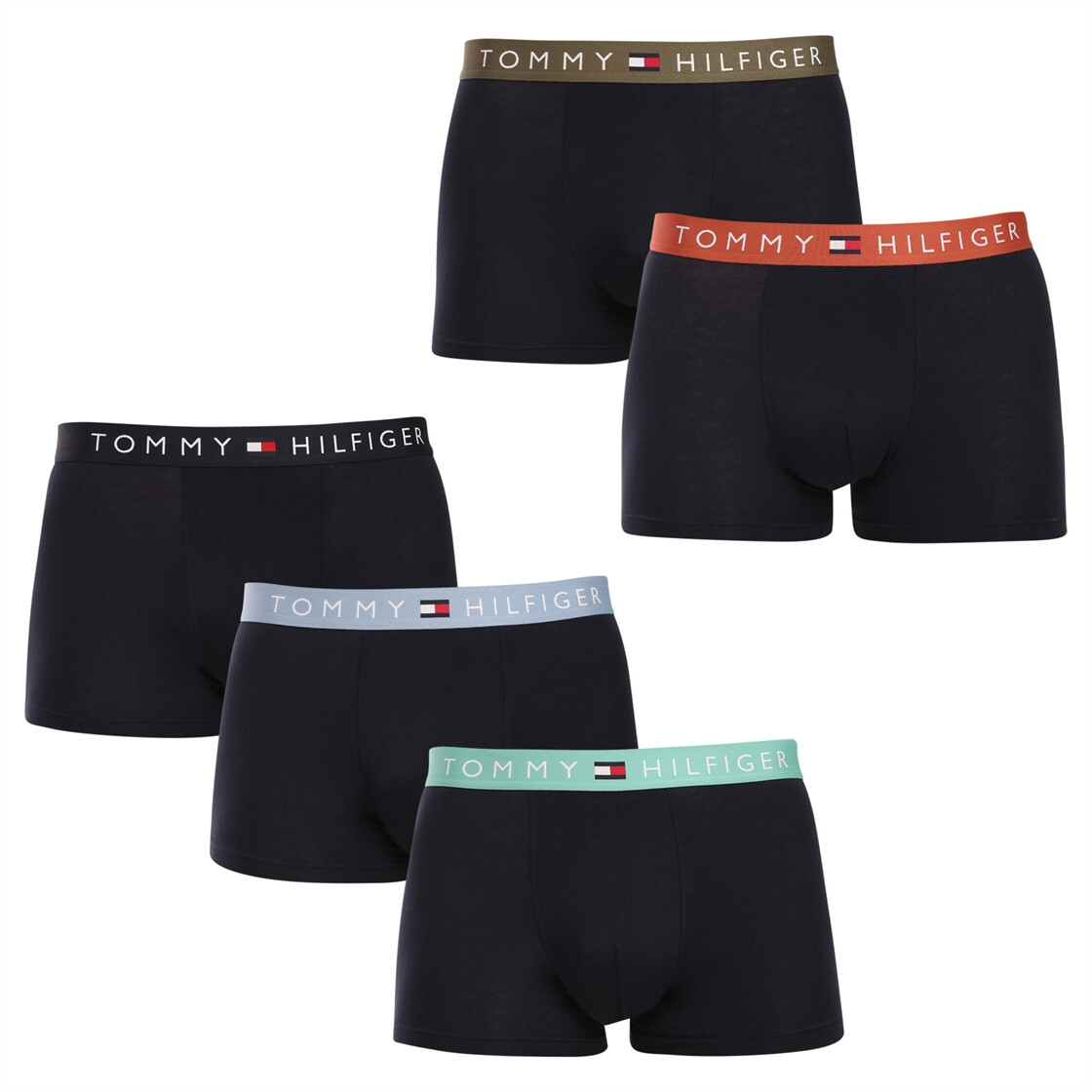 Poškozený obal - 5PACK pánské boxerky Tommy Hilfiger černé (UM0UM03494 0T3) M, trenky / trenýrky