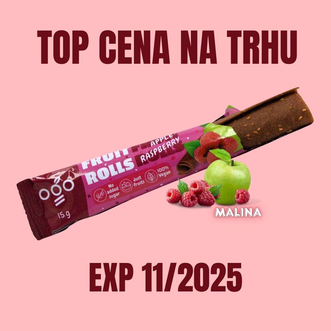 OGO Ovocná trubička jablko - malina 15 g EXP 11/2025