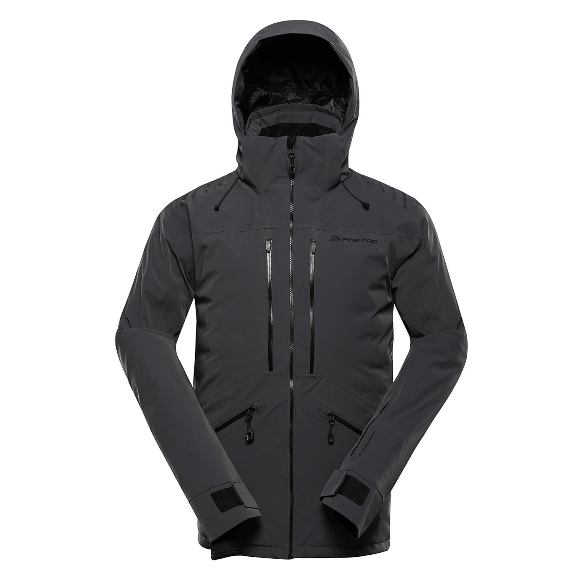 Pánská lyžařská bunda s membránou ptx snow alpine pro reas tmavě šedá s
