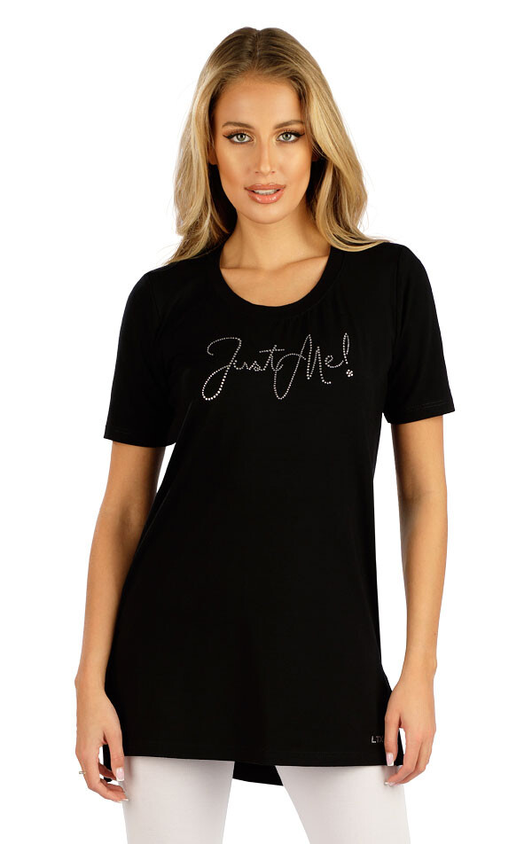 Dámská tunika s krátkým rukávem 5f158 litex černá s