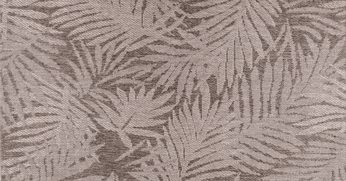 Venkovní vzorovaný koberec - běhoun EXPRESS PALMY šedá 60x100 cm Multidecor