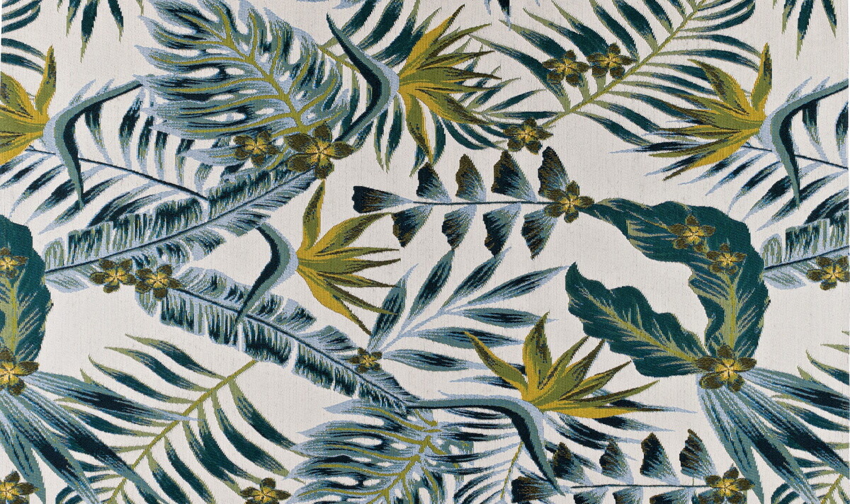 Venkovní vzorovaný koberec - běhoun CAPPUCINO tyrkysová 60x100 cm Multidecor