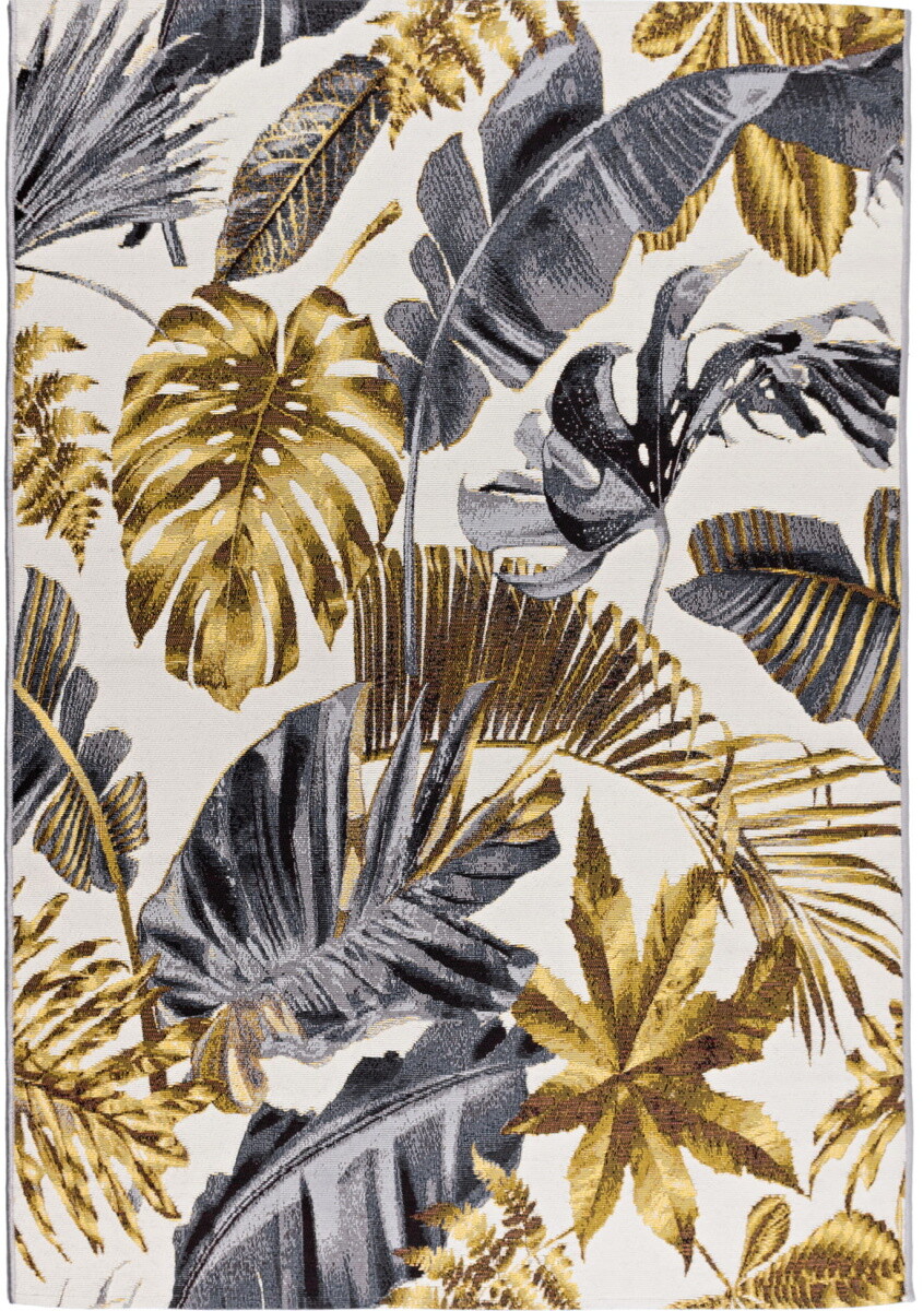 Venkovní vzorovaný koberec CAPPUCINO zlatá 160x235 cm Multidecor