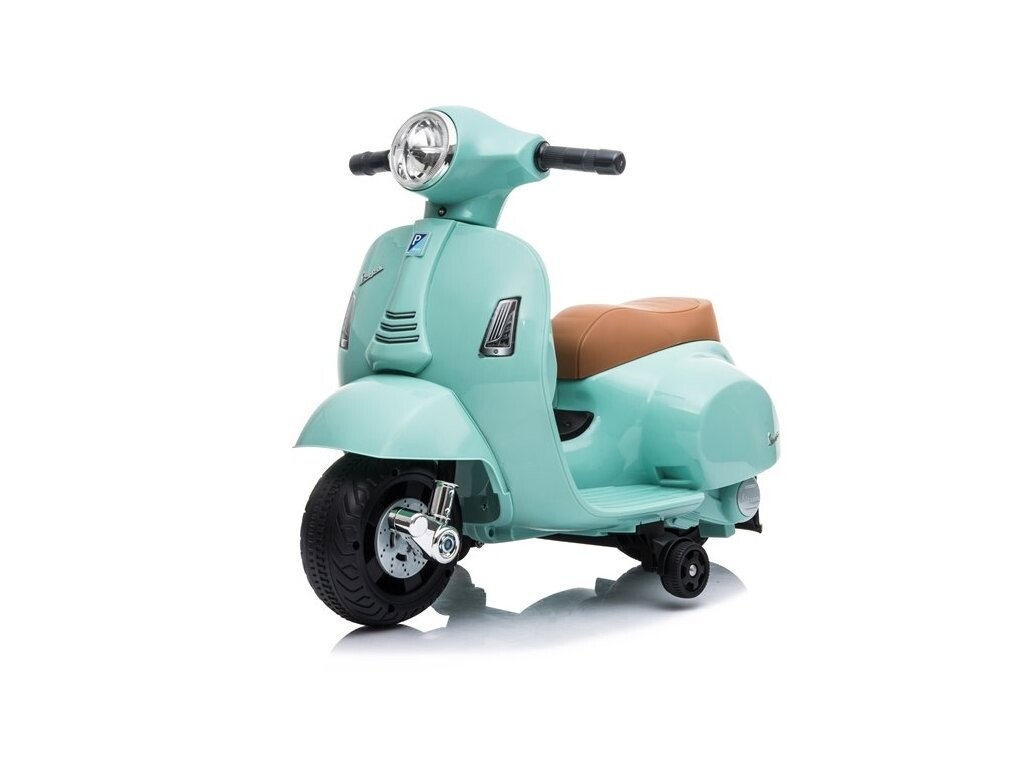 mamido Dětský elektrický skútr Vespa 300 Mini tyrkysový