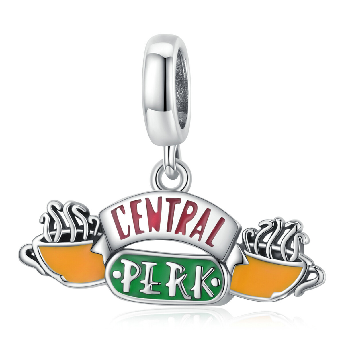 Elenys stříbrný visací přívěsek Central Perk