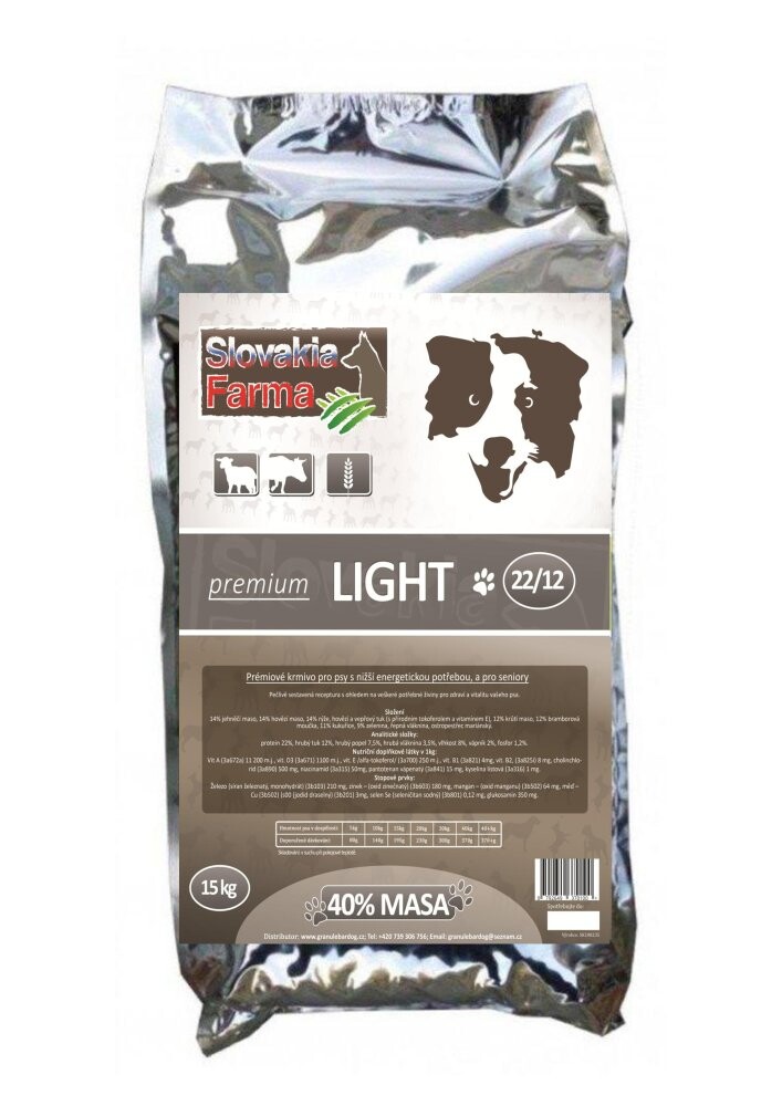 Granule Slovakia Farma Premium - Light 22/12 - 15 kg