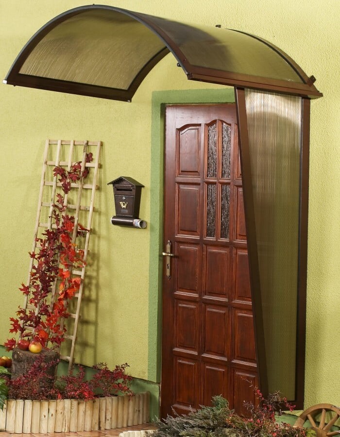 Gutta Boční stěna ke stříšce RONDO 130 x 53 cm hnědá