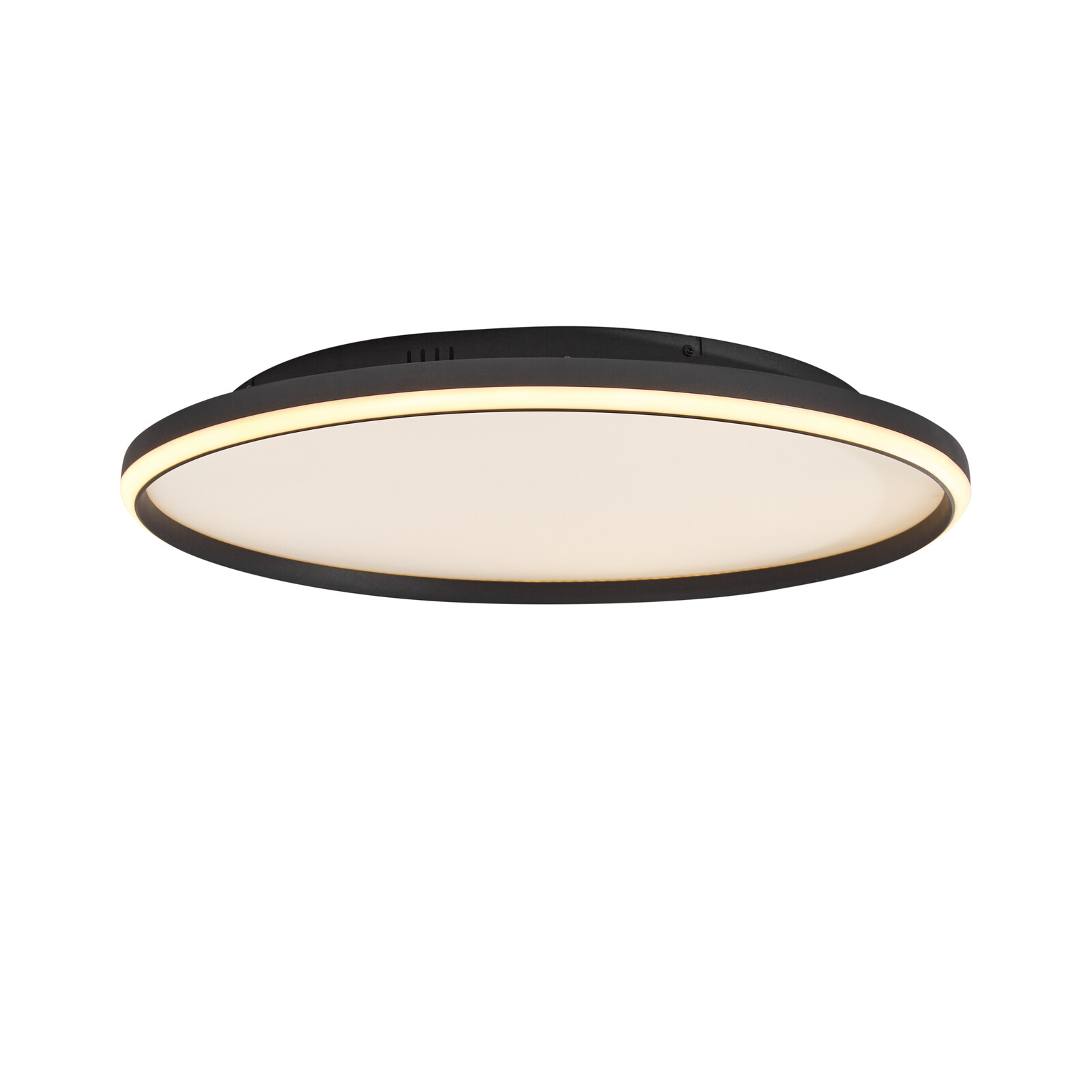 Designové stropní svítidlo černé s bílou vč. LED 3-stupňové stmívatelné - Xavi