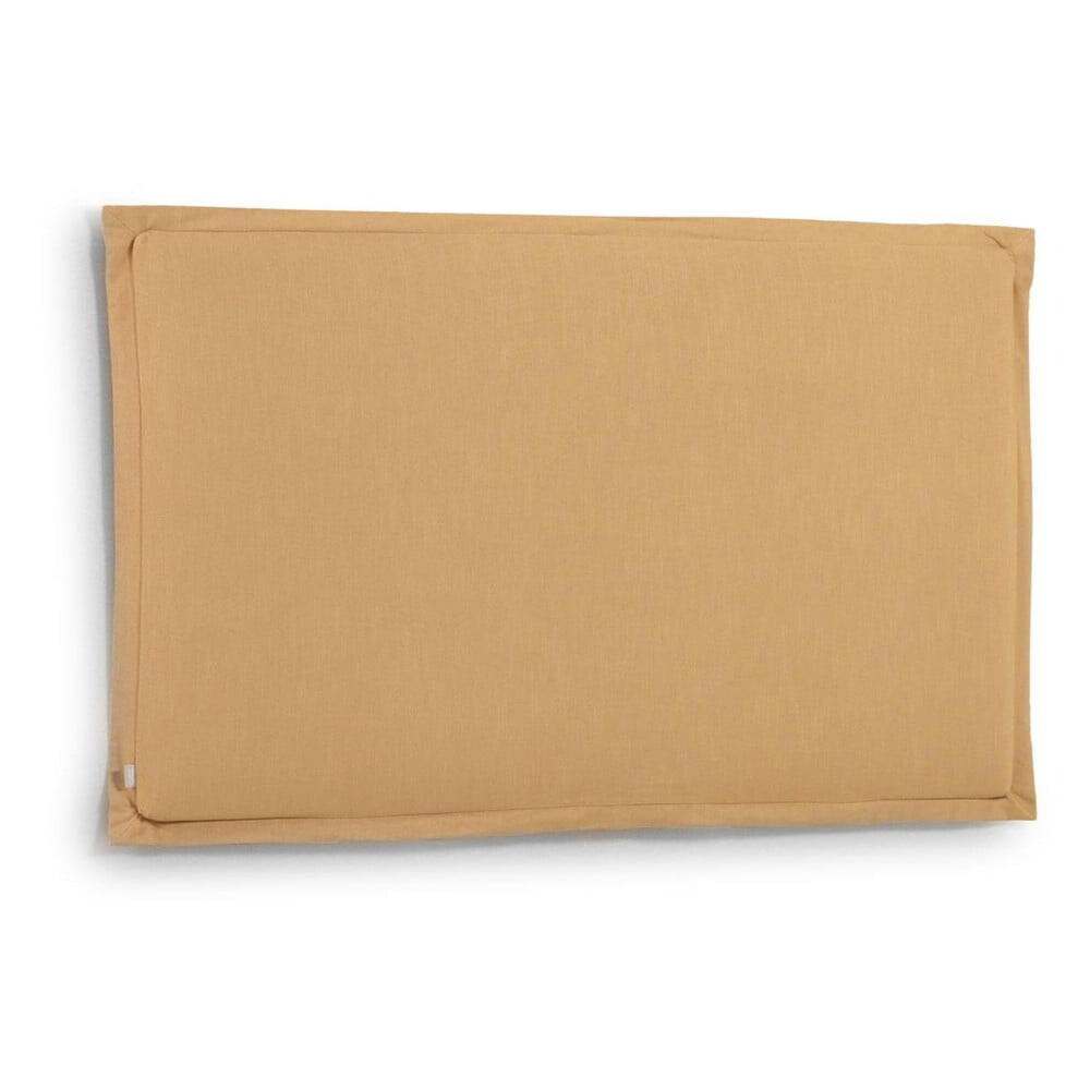 Čalouněné čelo postele v hořčicové barvě 186x106 cm Tanit – Kave Home