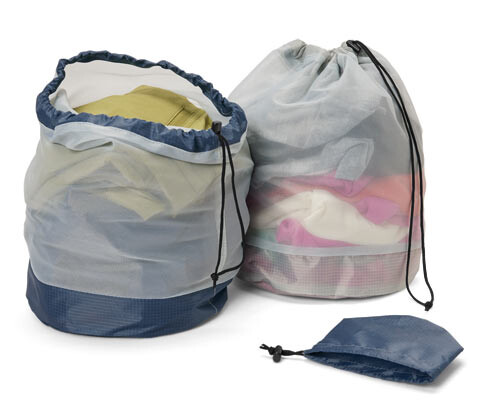 Tchibo - Outdoorové síťované sáčky - barva: modrá