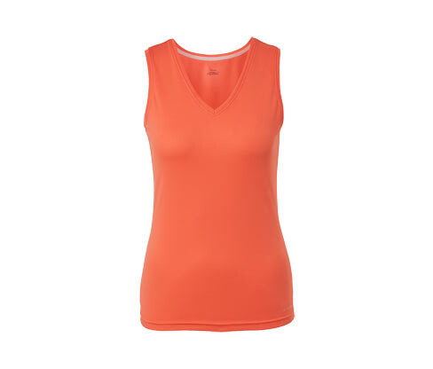 Tchibo - Funkční top s výstřihem do V - pro ženy - vel. XS 32/34 - barva: oranžová