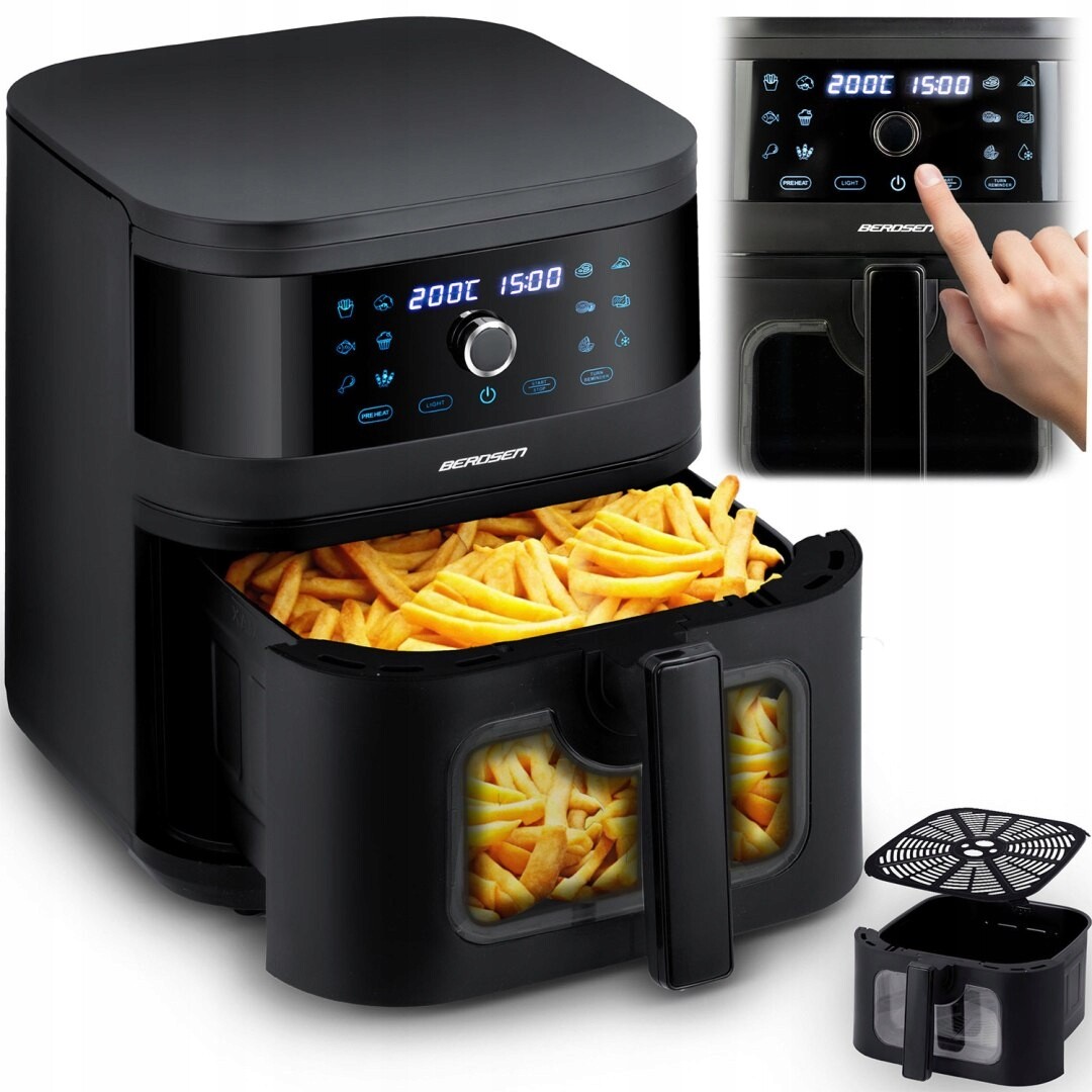 Beztuková fritéza Air fryer Berdsen BD-661 černá Berdsen