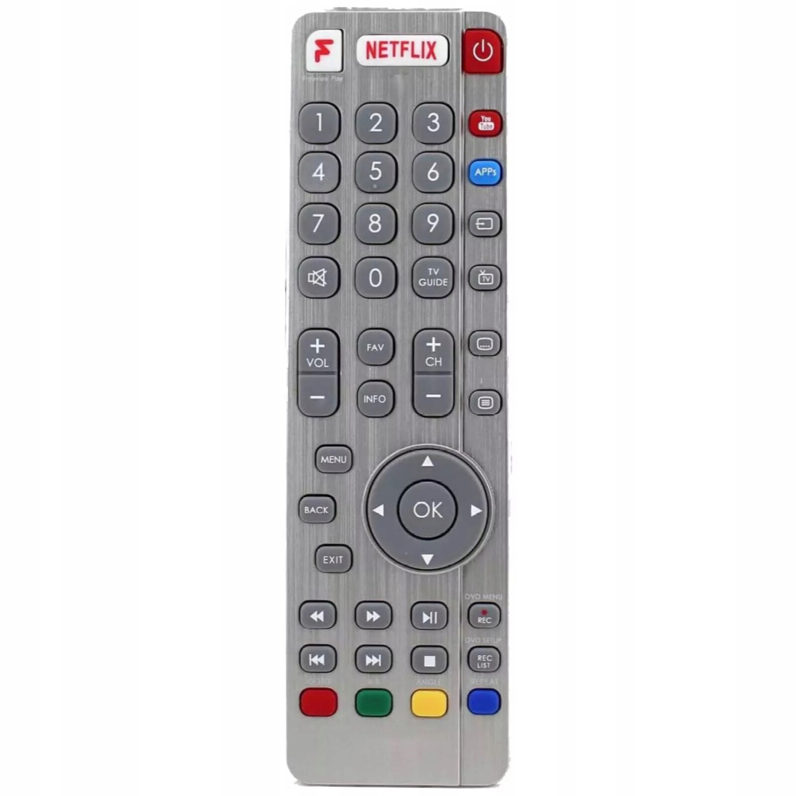 Dálkové Ovládání SHW/RMC/0122N Pro Tv Sharp Aquos Rádiový Netflix