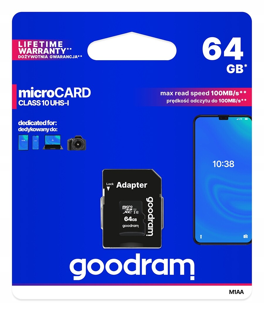 Paměťová Karta Goodram Micro Sd 64 Gb Micro 10 Uhs