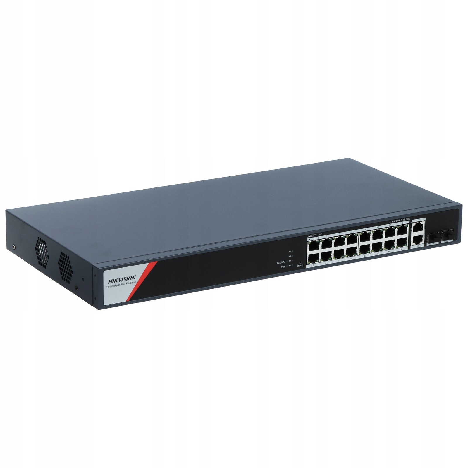 Switch Poe DS-3E1520HP-SI-16P2T2F 16PORTOVÝ Sfp Hikvision