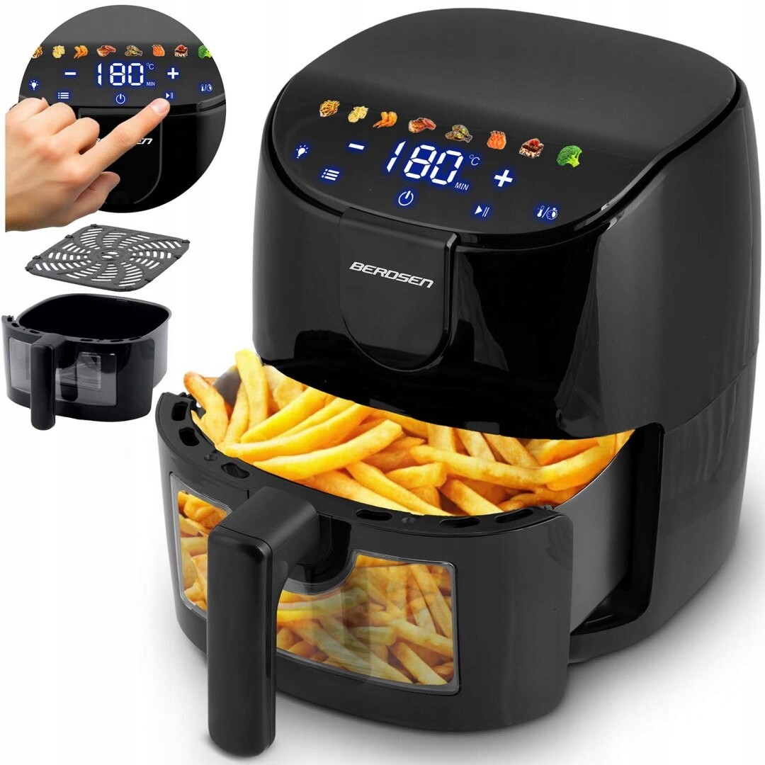 Beztuková fritéza Air fryer Berdsen BD-658 černá Berdsen