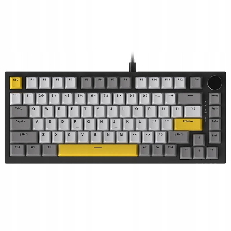 AK820 drátová mechanická klávesnice Mingyue s přepínačem, tříbarevná herní klávesnice Rgb