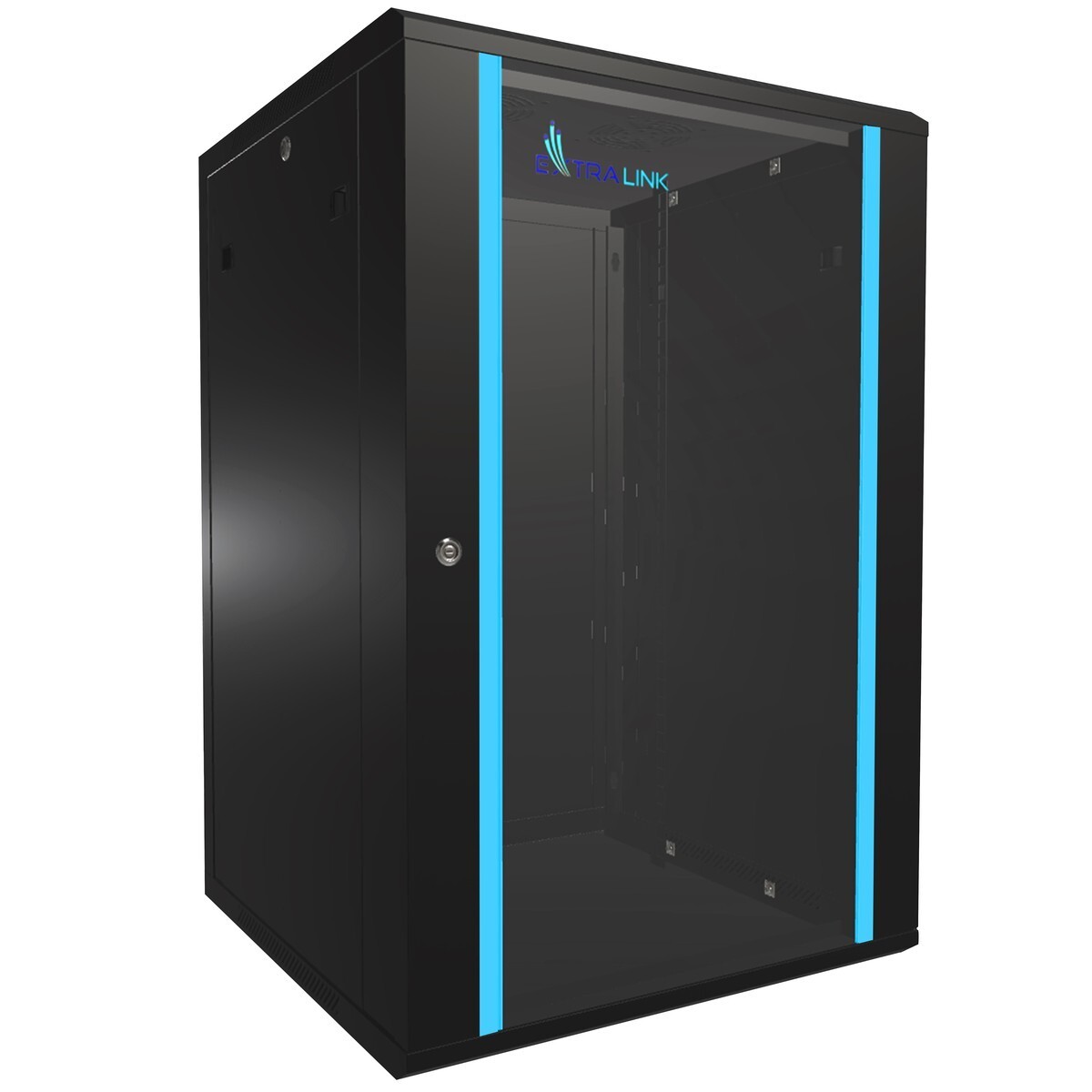 Extralink 18U 600X600 Černá Skříň Rack Montáž na stěnu