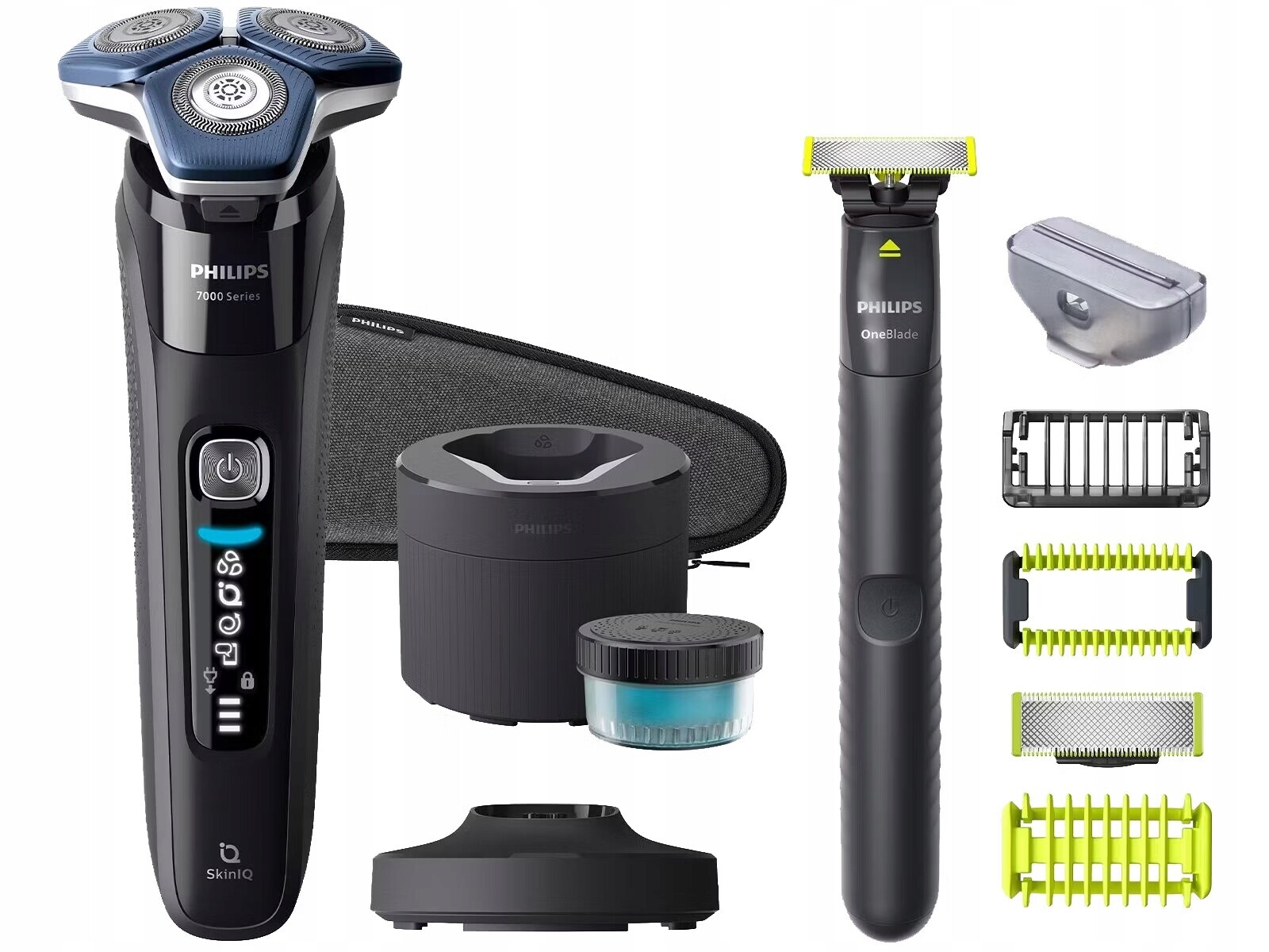 Holicí Strojek Philips Series 7000 +Philips OneBlade Příslušenství Pouzdro