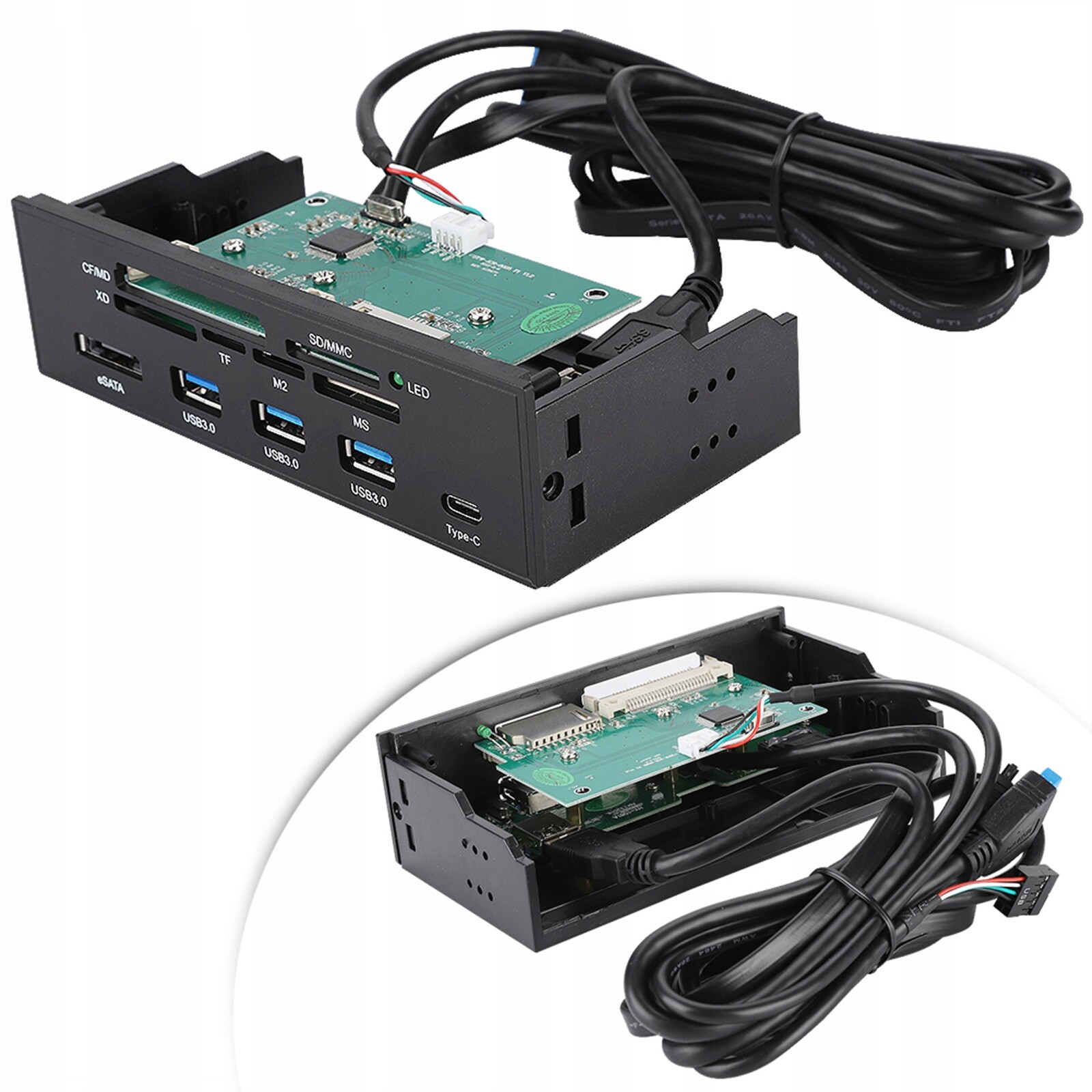 Interní Čtečka Karet Pc Port Usb 2.0 M2 XD Ms