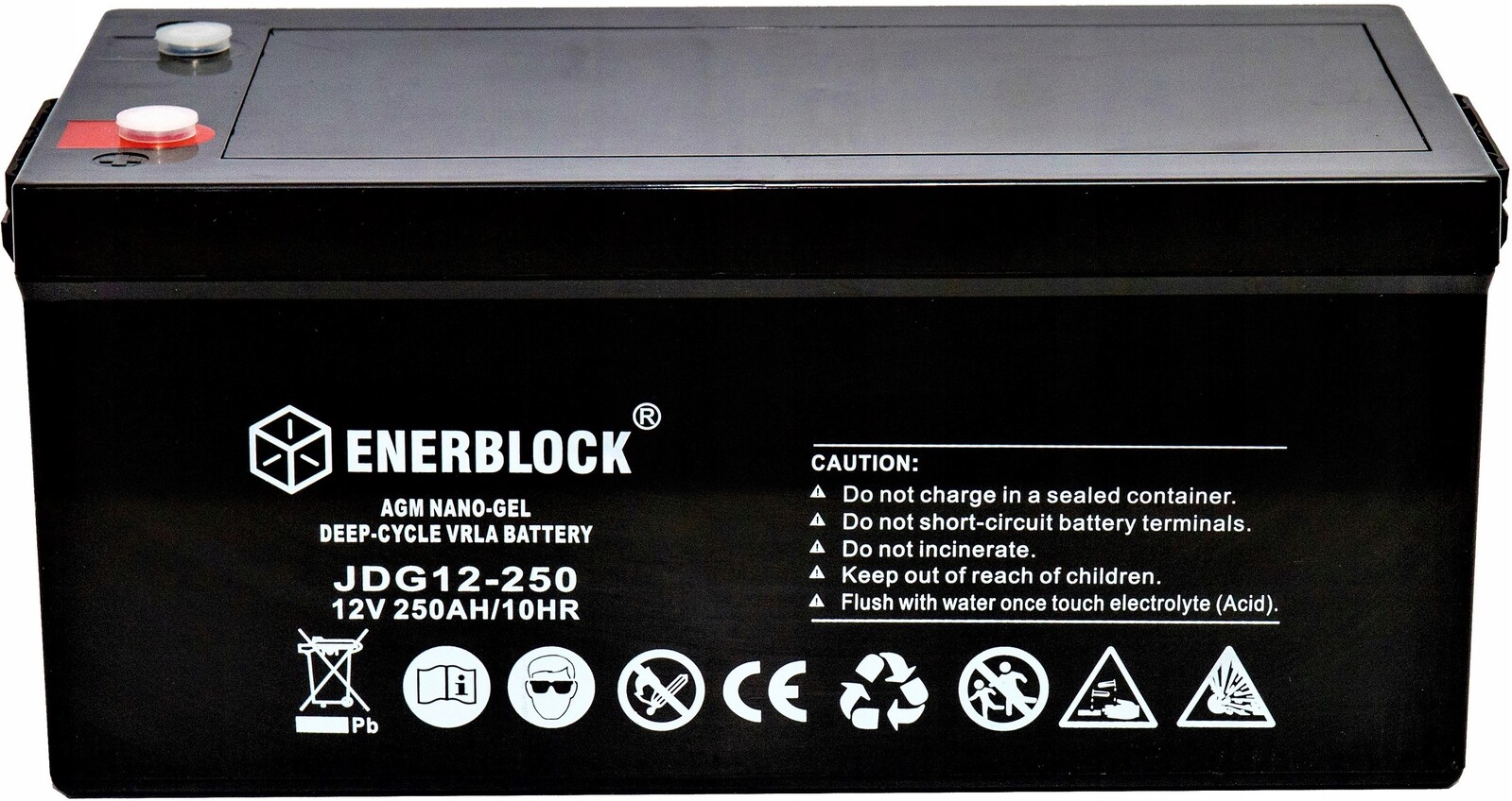 Akumulátor 15 Let!! Enerblock JDG12-250