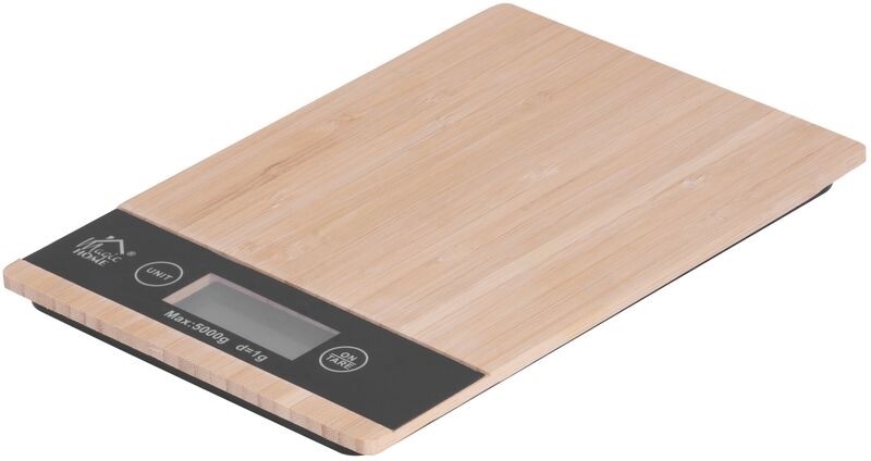 MAGIC HOME Váha kuchyňská digitální  5kg  BAMBUS