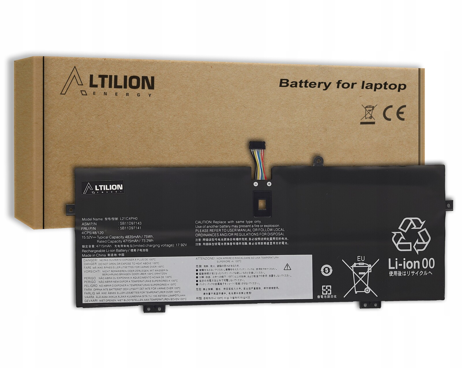 Baterie L21C4PH0 pro Lenovo IdeaPad Yoga 9-14IAP7 9-14IRP8