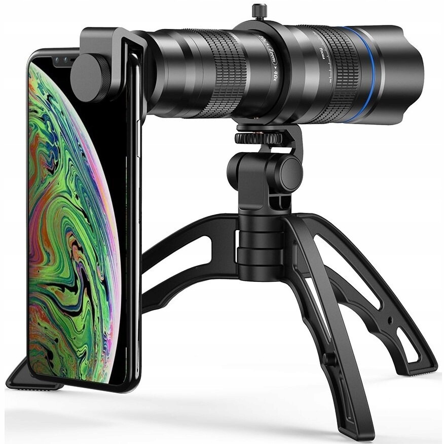 Apexel Objektiv Pro Telefon 20-40x Zoom Stativ Teleobjektiv