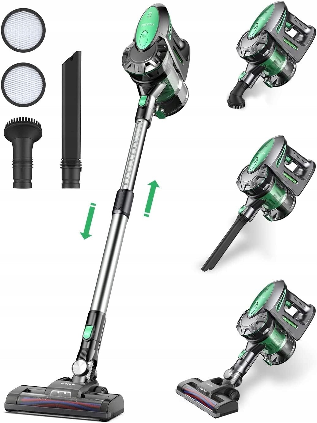 Tyčový vysavač Vactidy 6924843217668 černý