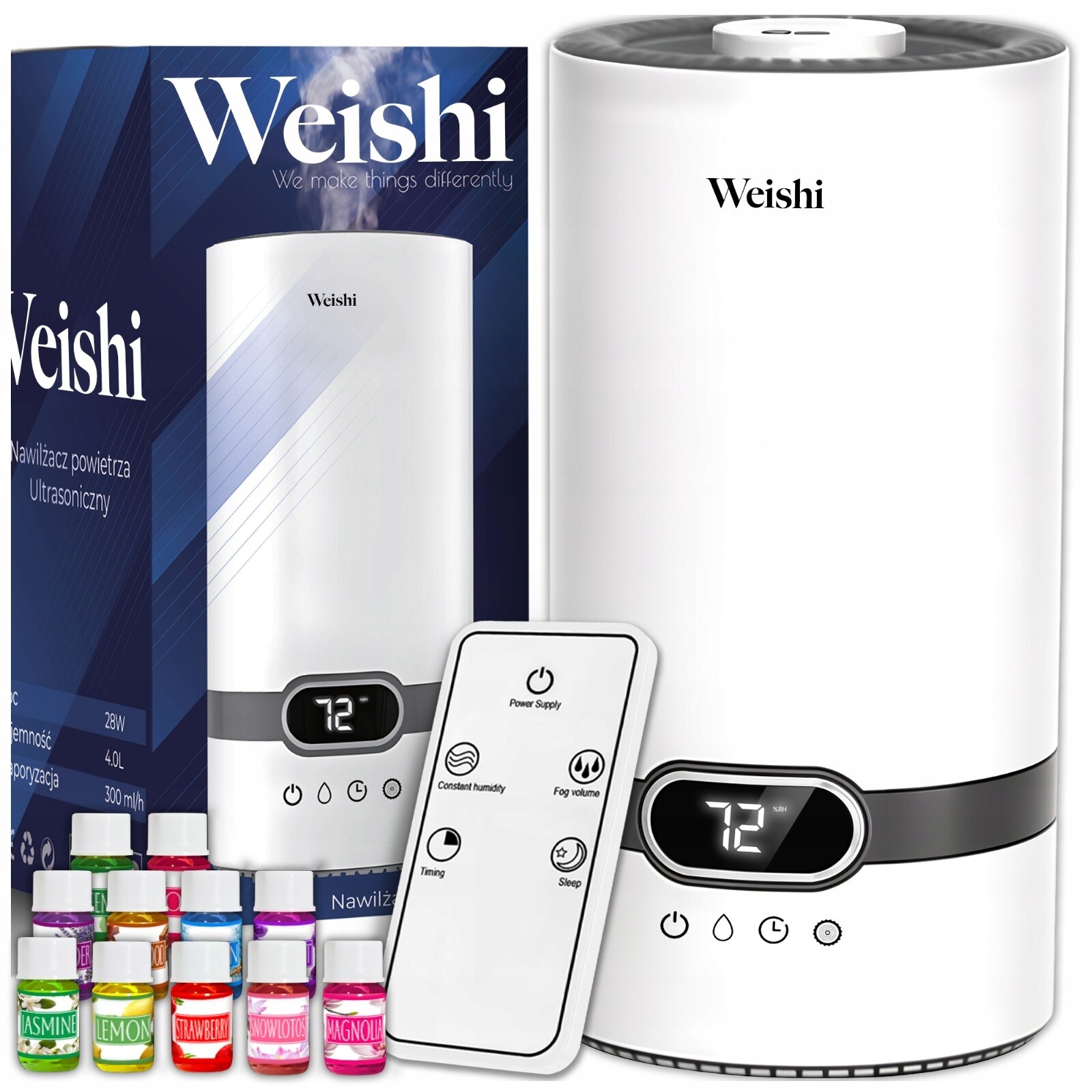 Zvlhčovač Vzduchu Difuzér Aromaterapie Smart Filtr Pilot 12 Olejů